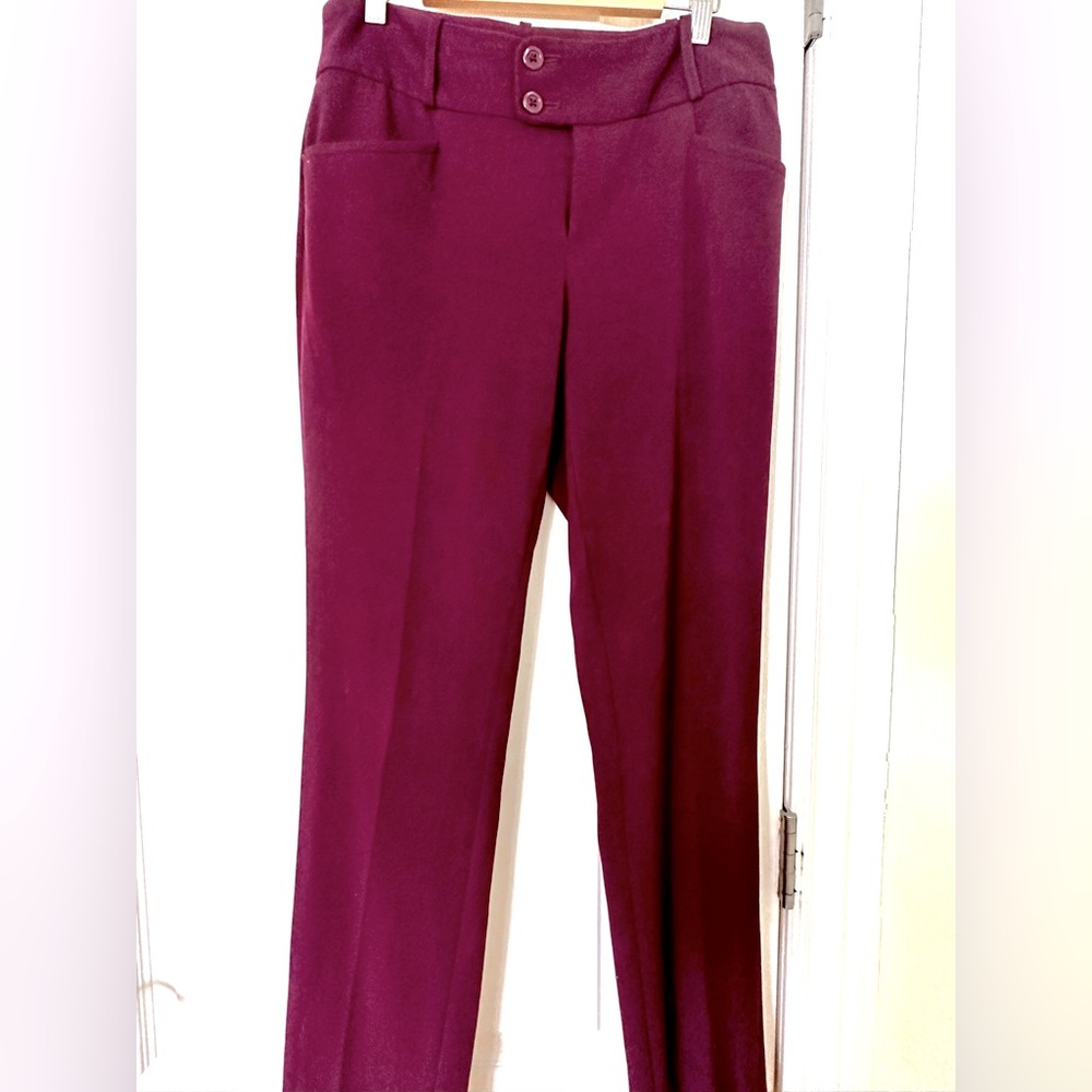 CALVIN KLEIN WOMENS PURPLE DRESS PANT SIZE 6